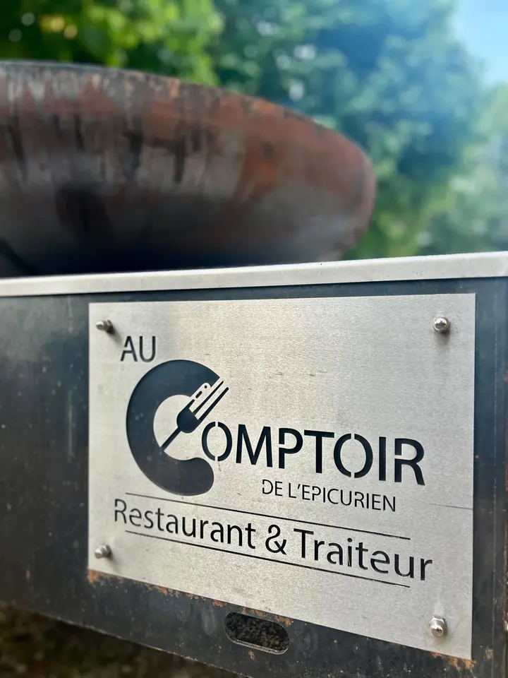 Brasero plaque Au Comptoir de l'Épicurien