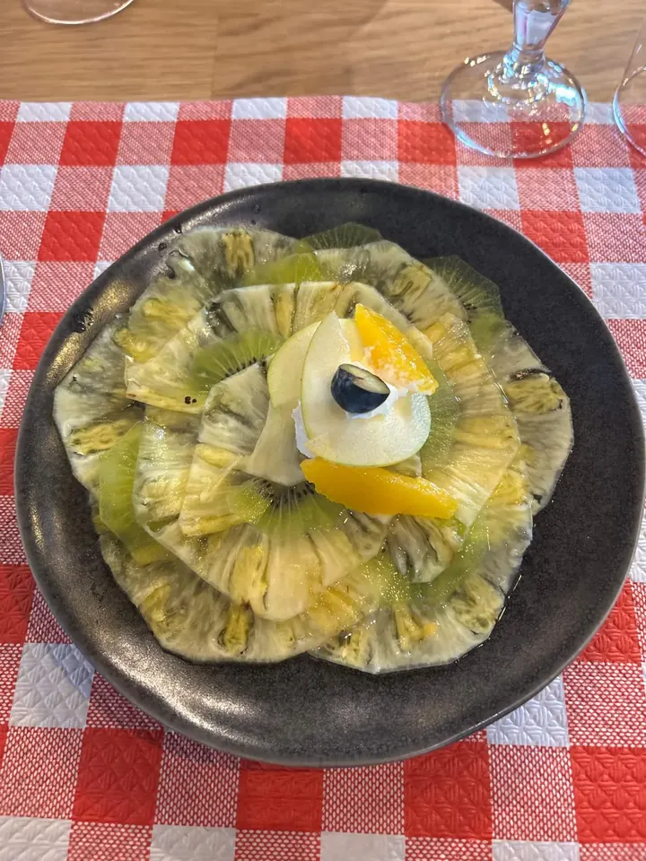 Carpaccio ananas Au Comptoir de l'Épicurien